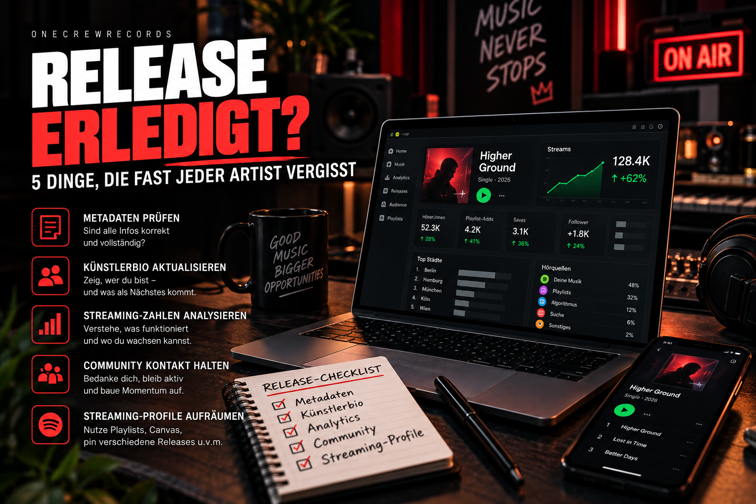 ¿Release listo? 5 cosas que casi todos los artistas olvidan